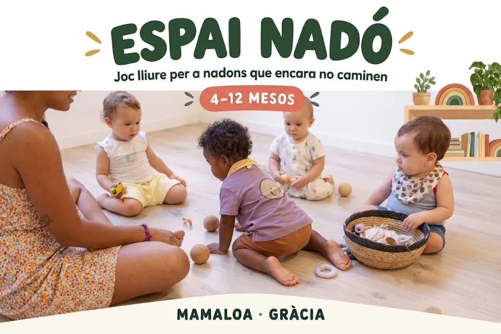 Espai Nadó Mamaloa · Joc lliure per a nadons que encara no caminen (4–12 mesos)
