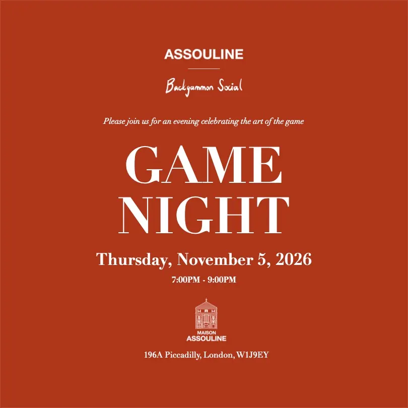 Backgammon Social x Assouline: The Art of the Game