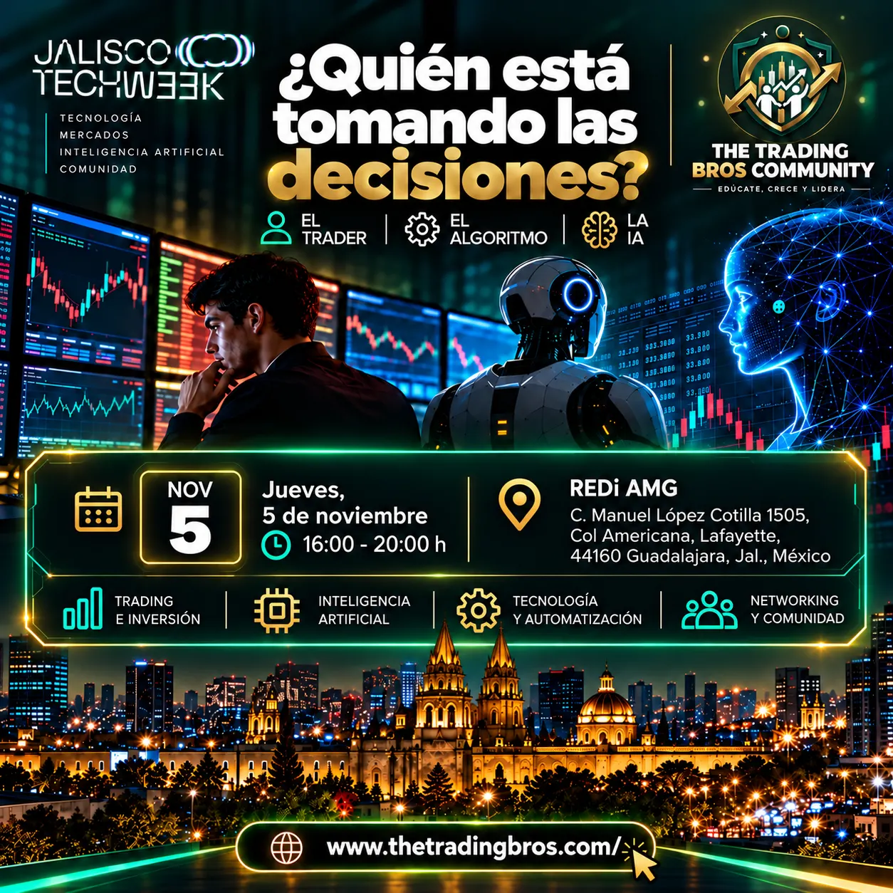 ¿Quién está tomando las decisiones: el trader, el algoritmo o la IA?