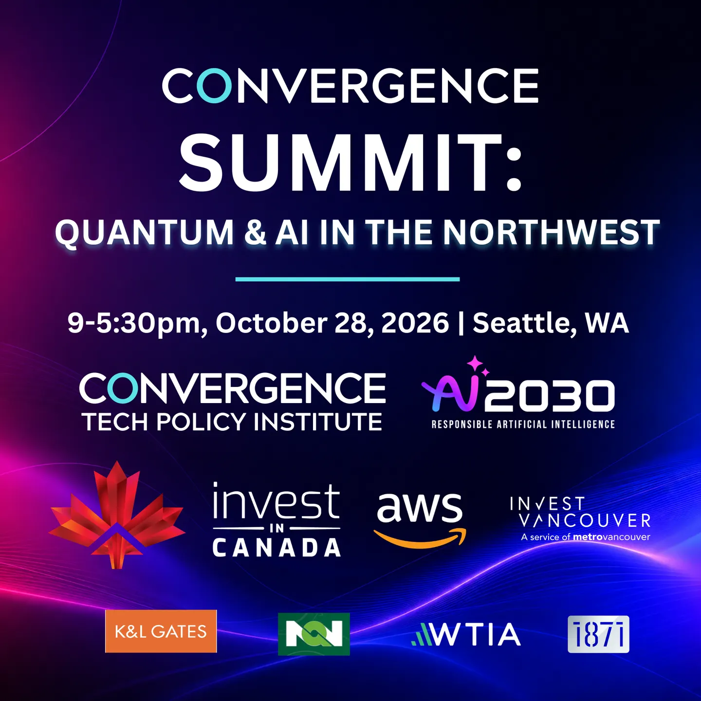 Convergence Summit: Quantum & AI in the Northwest