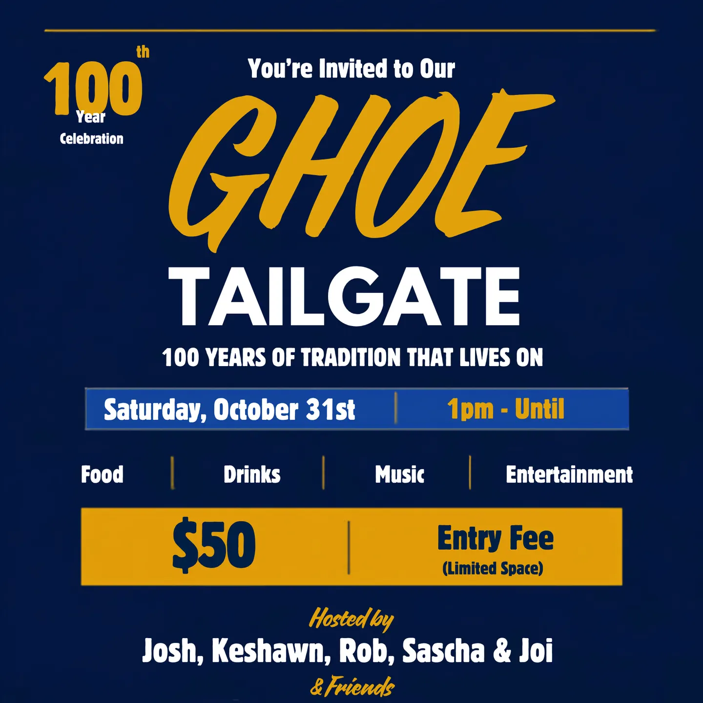 GHOE Tailgate - Close Friends