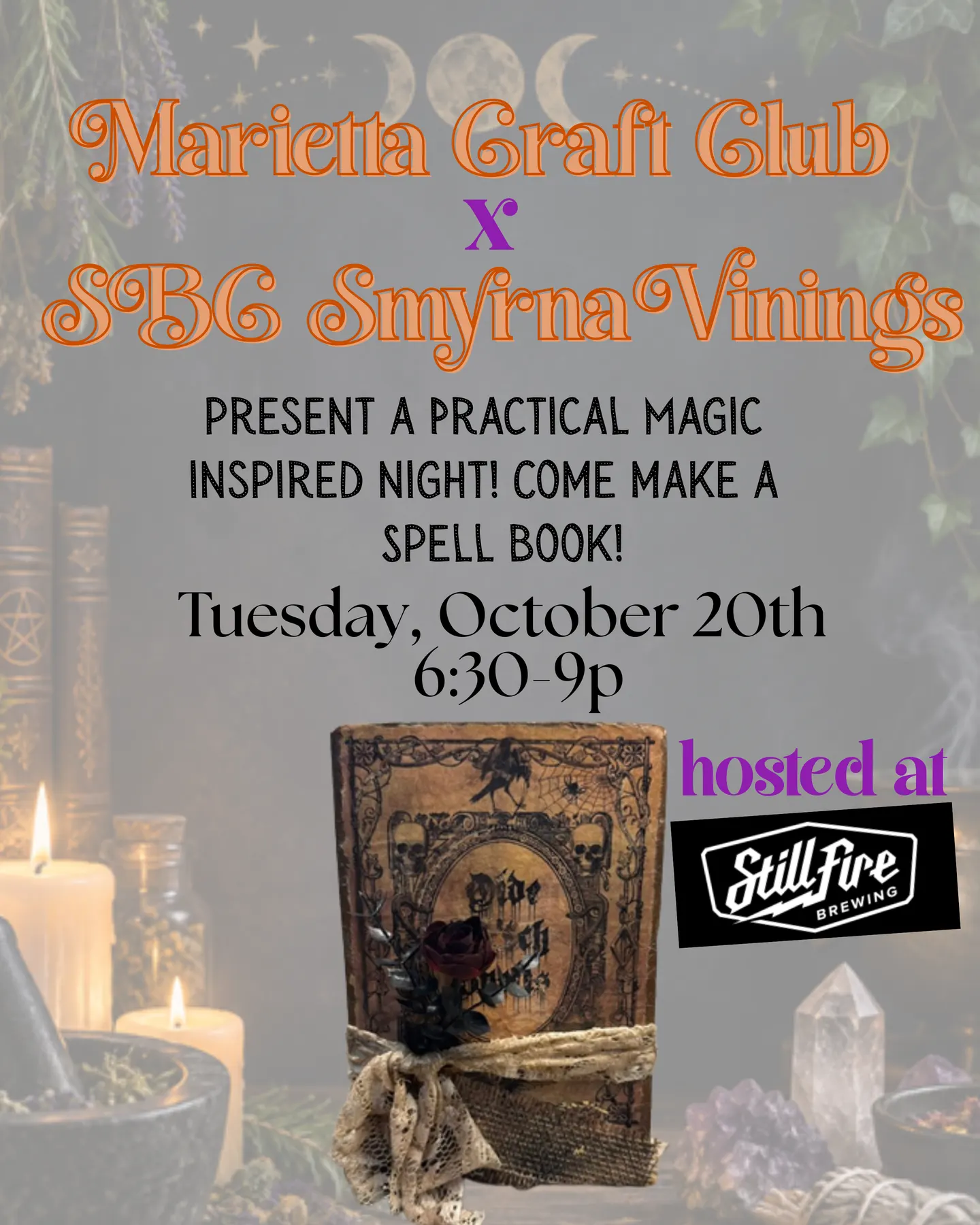 SPELL BOOK: A Practical Magic Inspired Craft Night