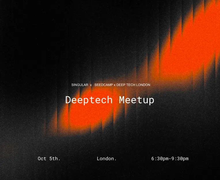 Deep Tech London: The KO with Singular + Seedcamp