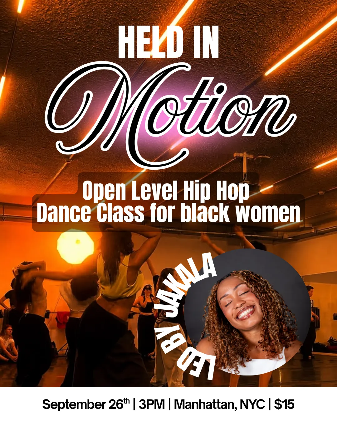 HELD in Motion: HipHop Dance Class (Open Level)