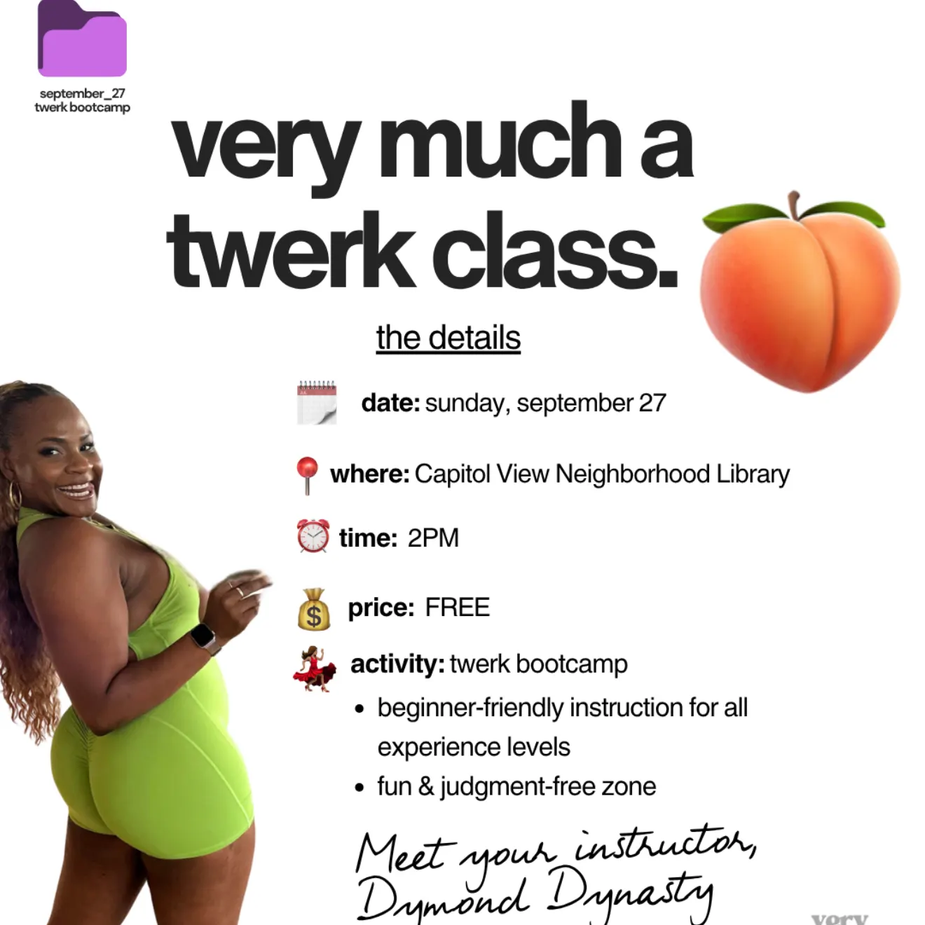 very much a twerk class.
