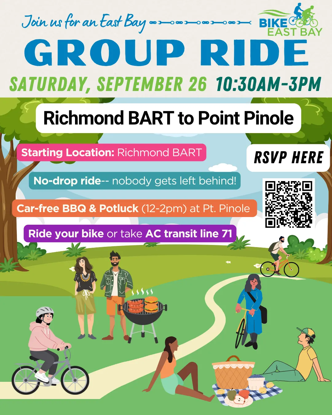 Car-Free BBQ & Potluck in Richmond