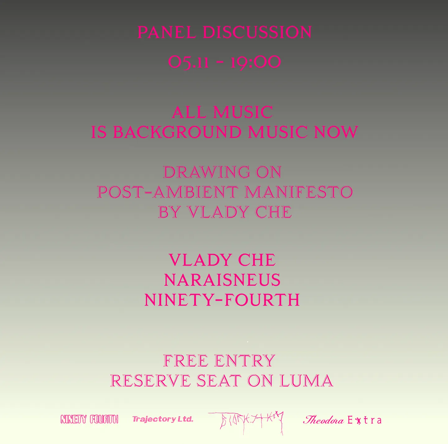 Trajectory: ϙue (quad live, Lisbon, PT + Panel Discussion