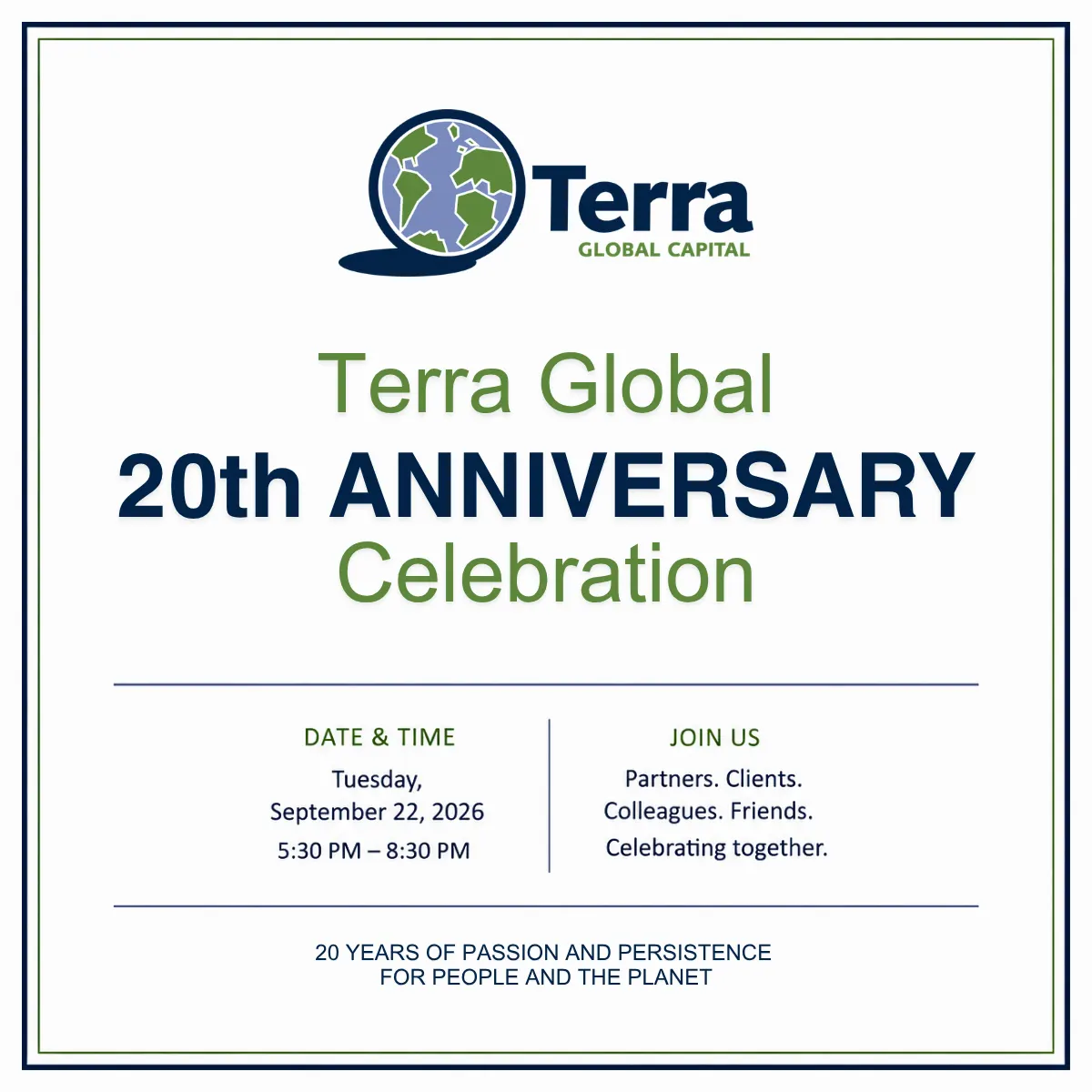 Terra Global 20th Anniversary Celebration