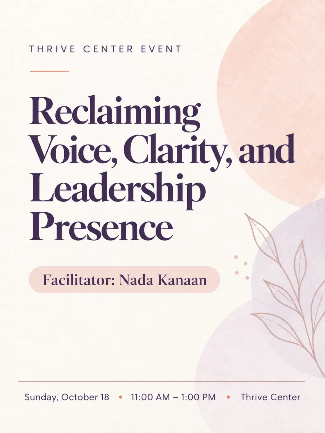 Reclaiming Voice, Clarity, and Leadership Presence with Nada Kanaan