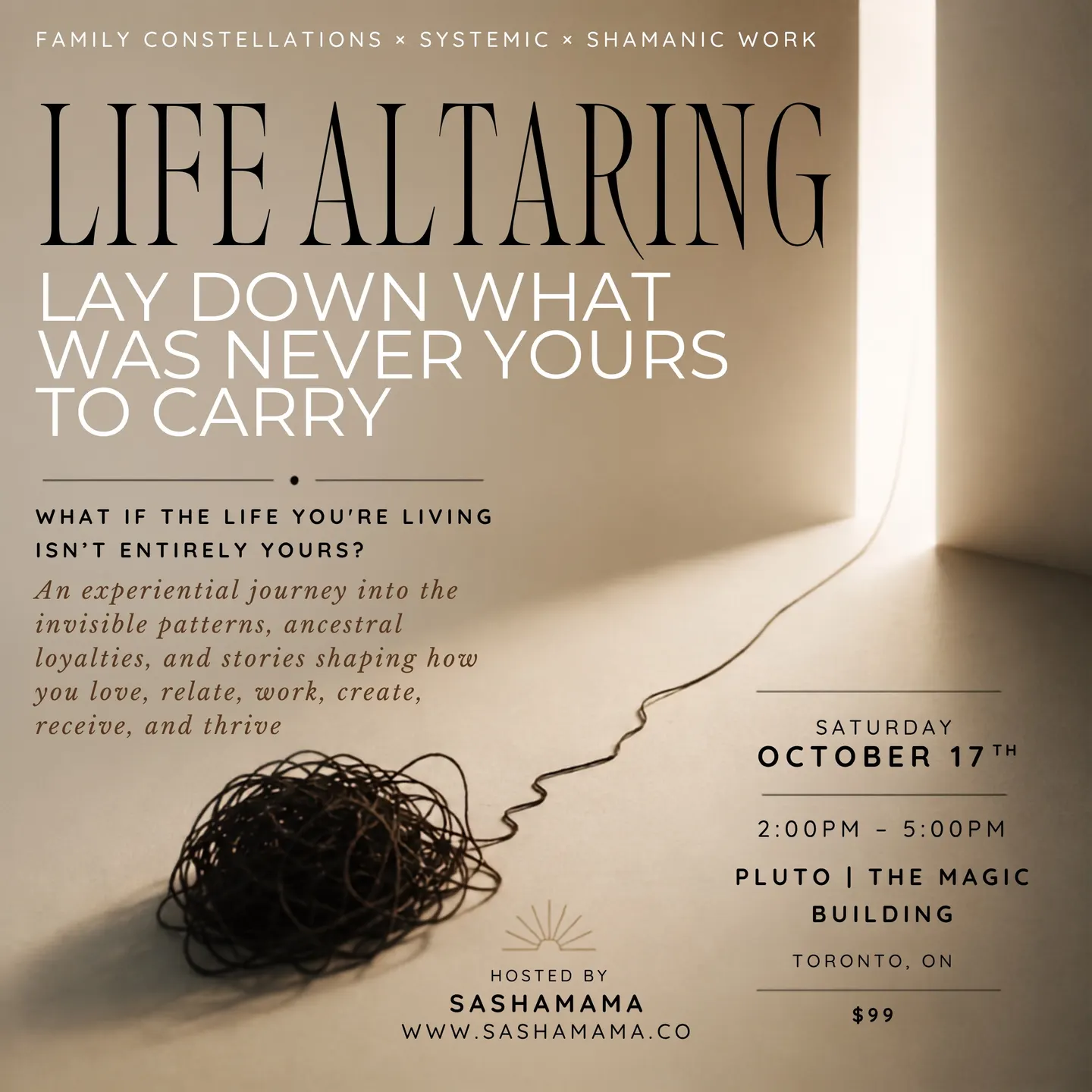 Life Altaring with Sashamama and Family Constellations | Pluto, Toronto