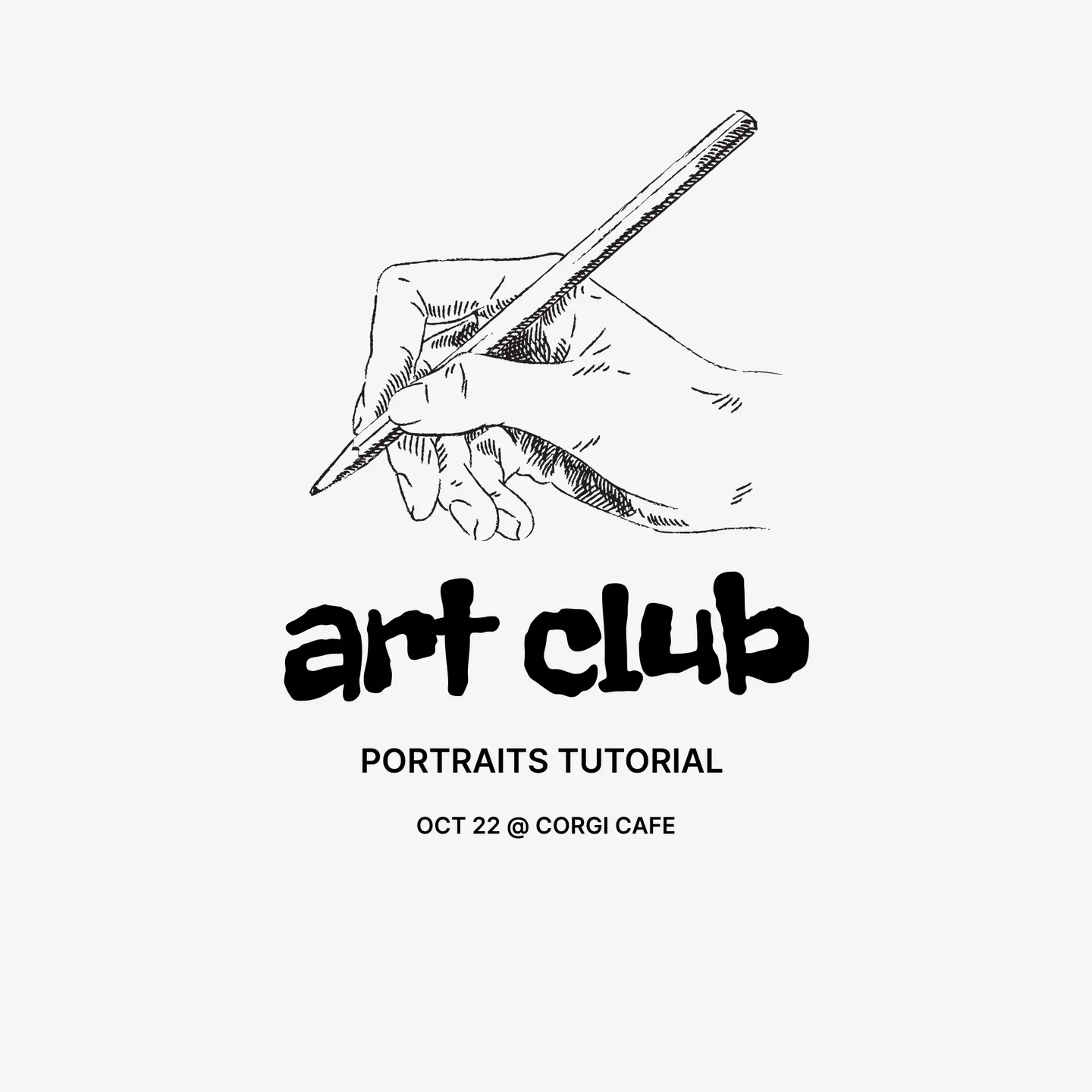art club @ corgi - portraits tutorial