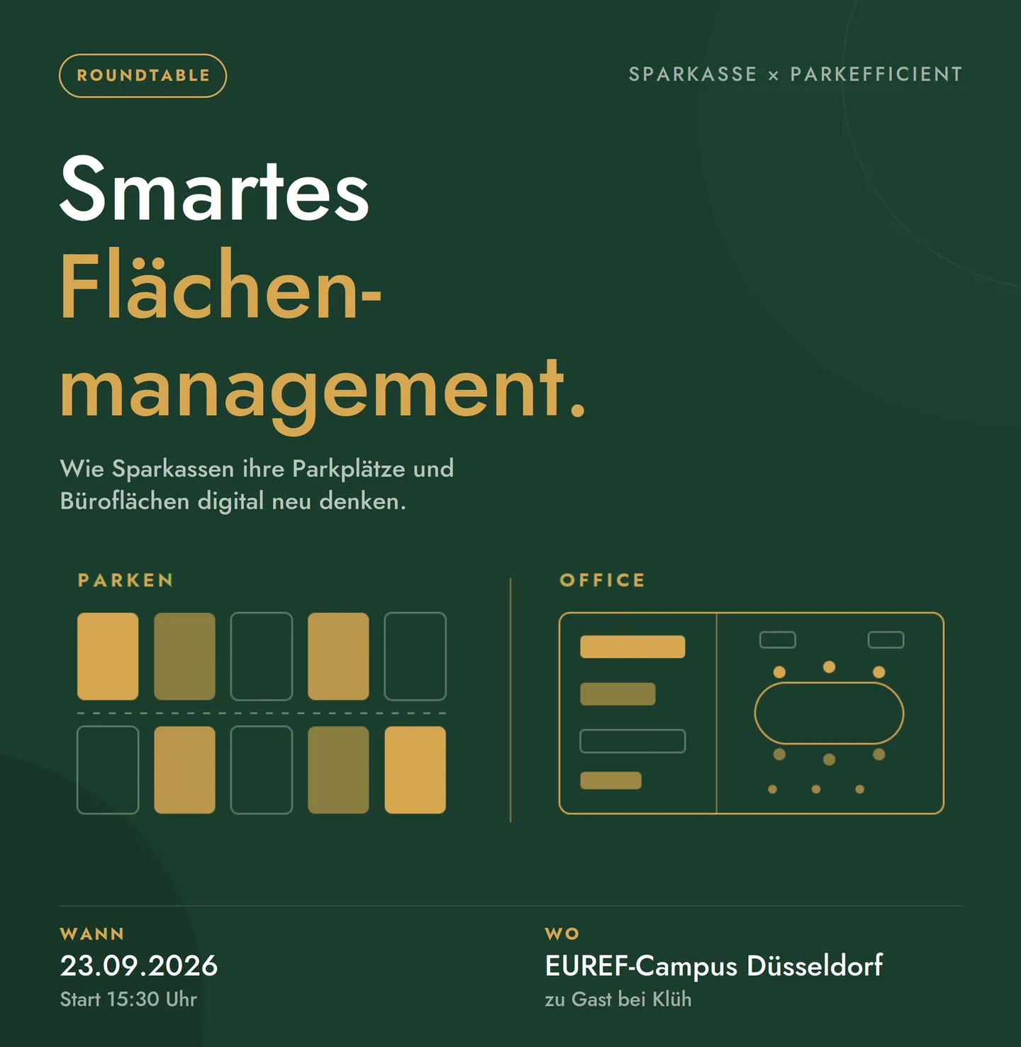 Sparkassen Roundtable - New Work und Parkplatzmanagement neu gedacht