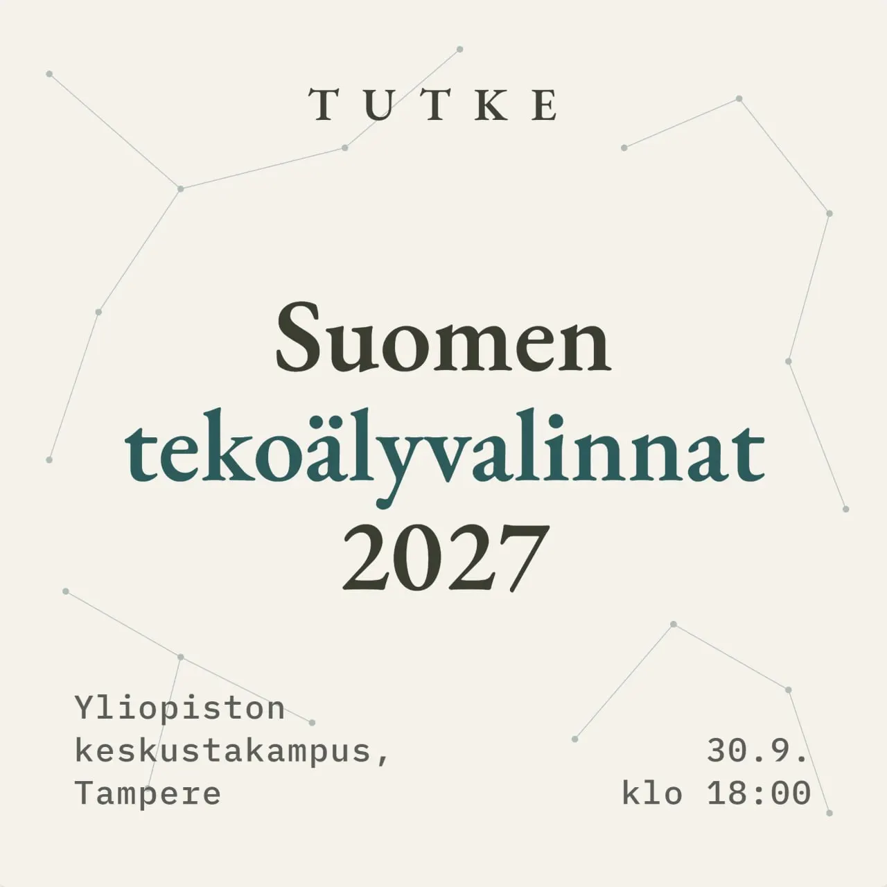 Suomen tekoälyvalinnat 2027 - Tampere