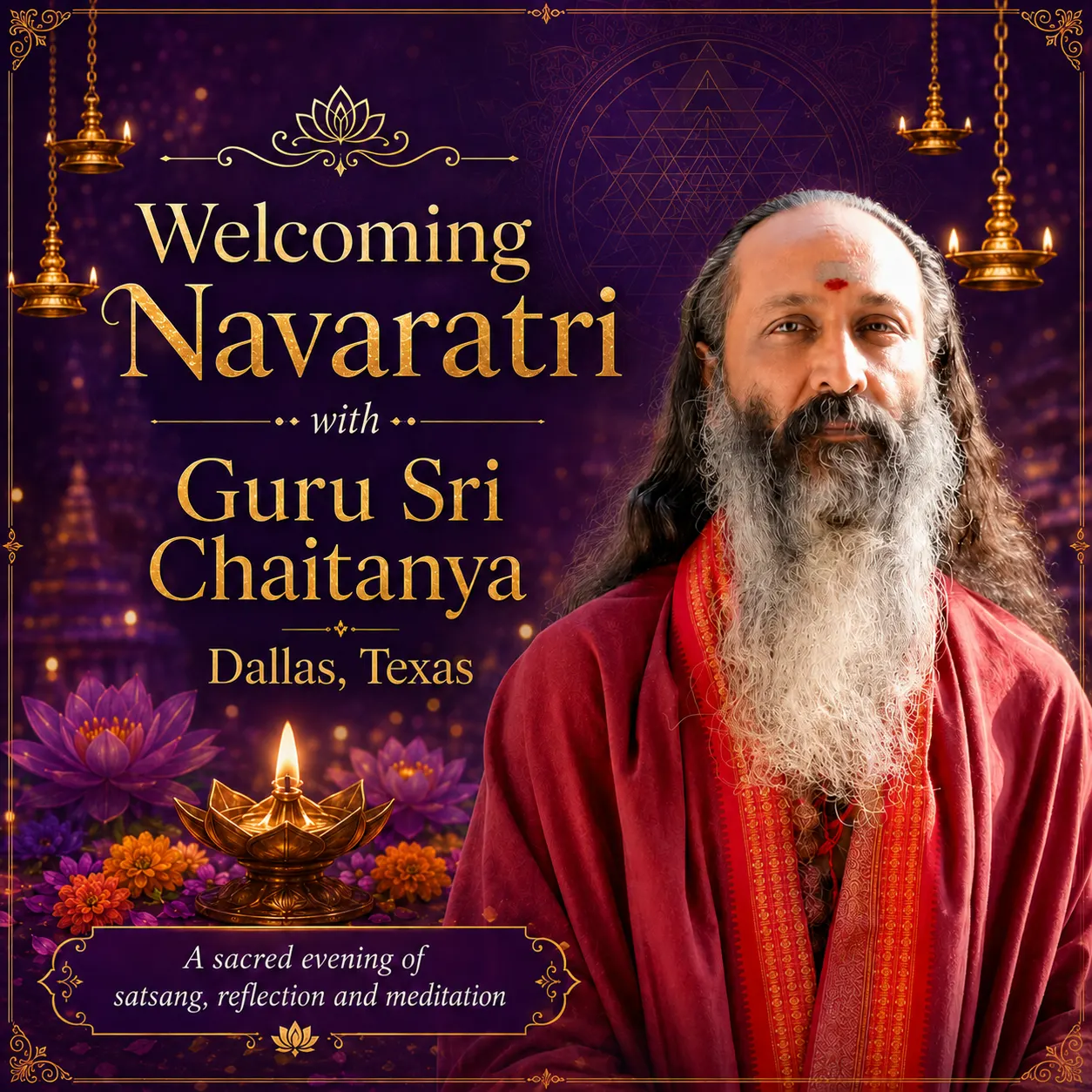 Welcoming Navaratri with Guru Sri Chaitanya | Dallas