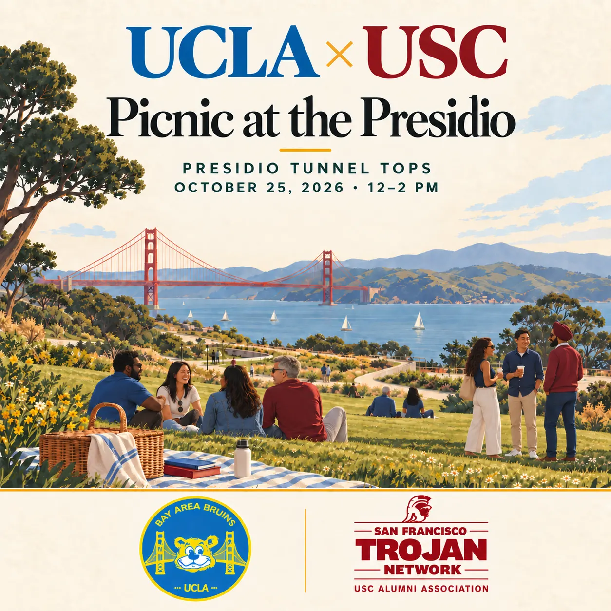 UCLA x USC Networking Picnic at the Presidio