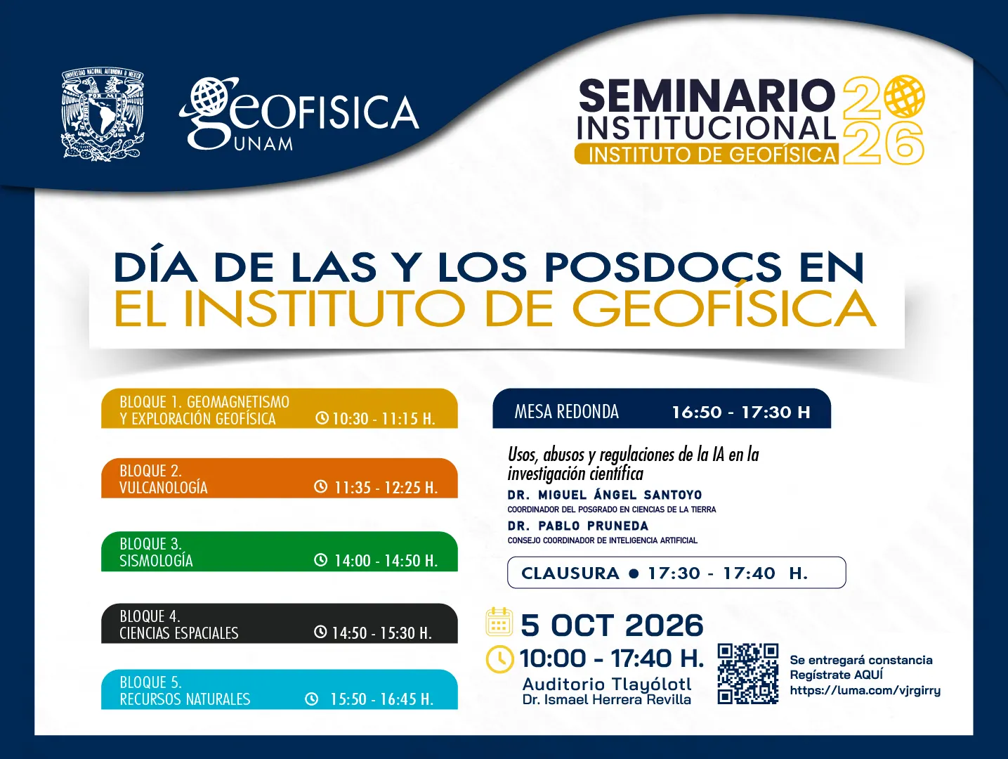Día de posdoctorantes en el Instituto de Geofísica