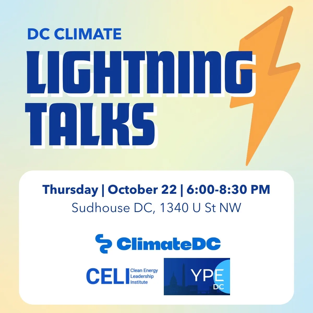 DC Climate Lighting Talks