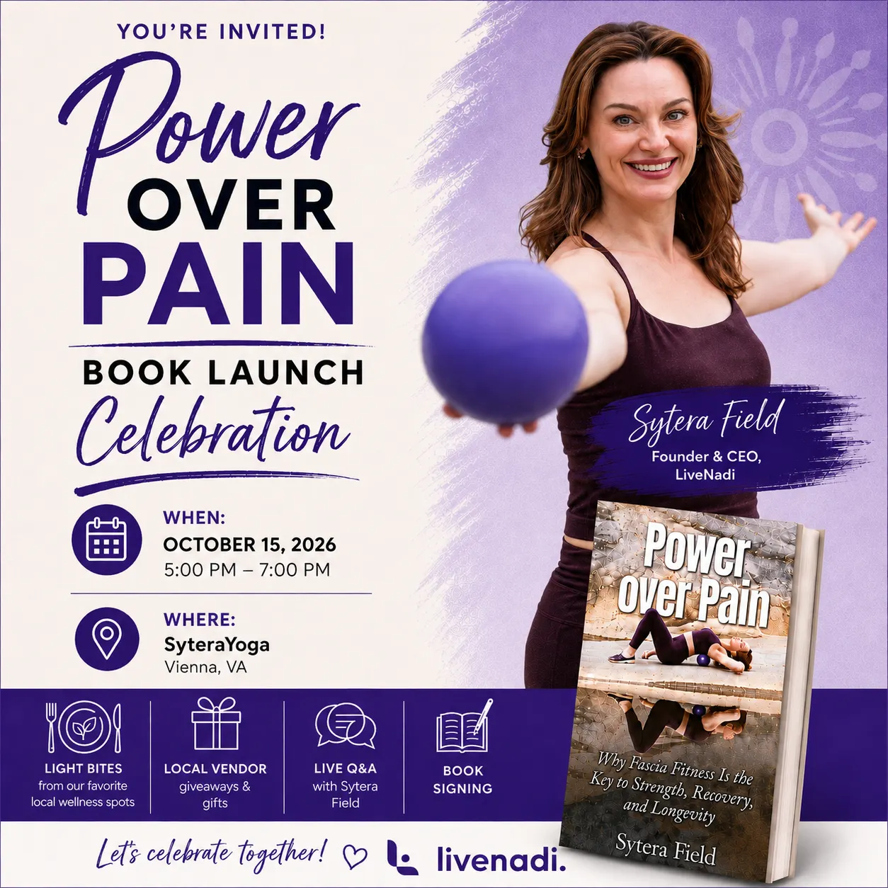 "Power Over Pain" Book Launch Celebration