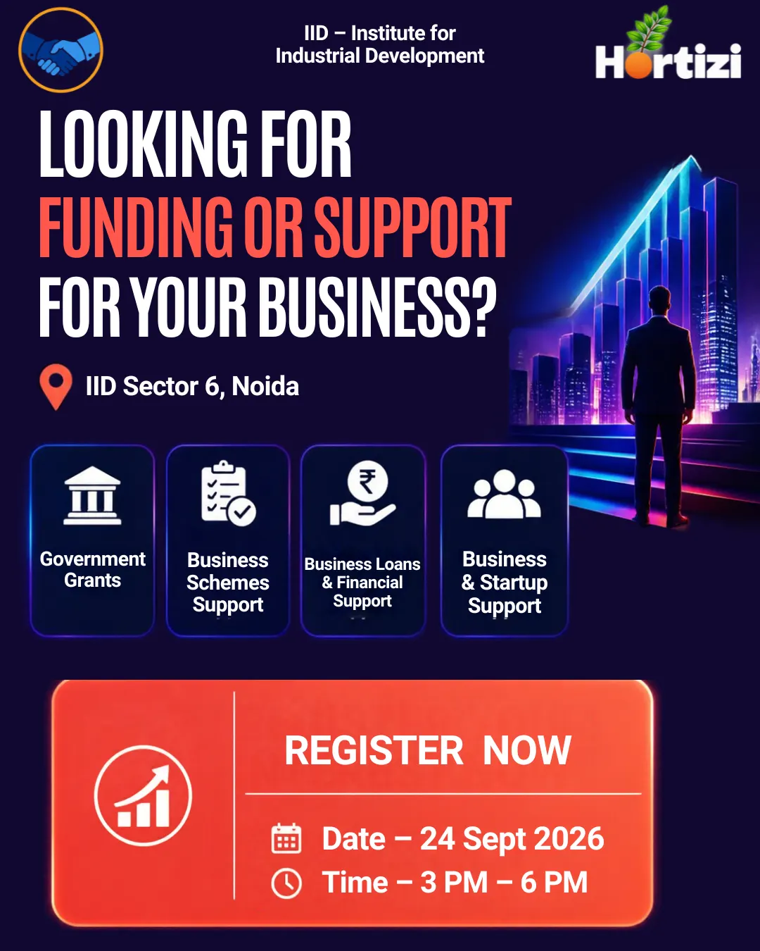 Business Funding & Support Meetup — Noida