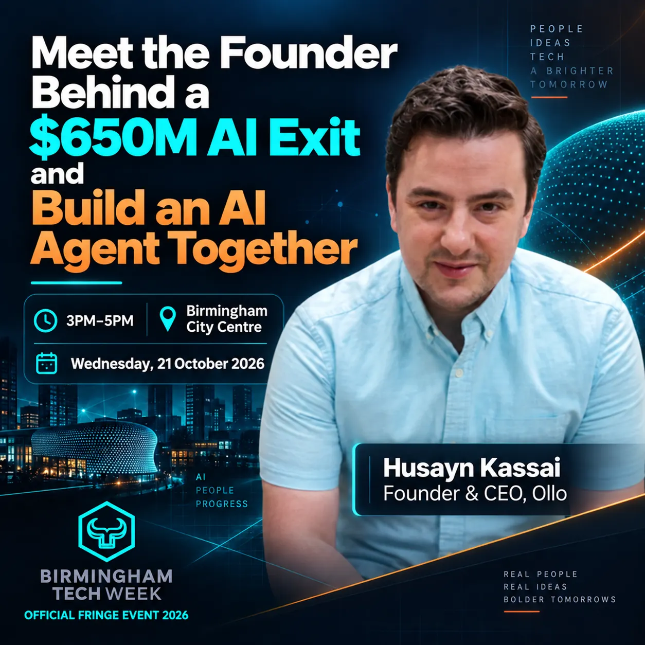 Meet the Founder Behind a $650M AI Exit and Build an AI Agent Together | Birmingham Tech Week