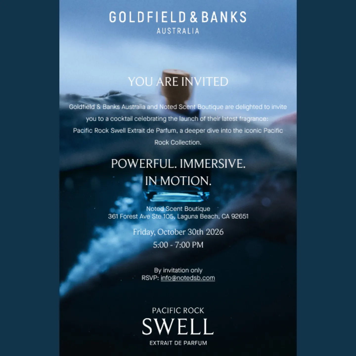 Pacific Rock Swell Launch with Goldfield & Banks