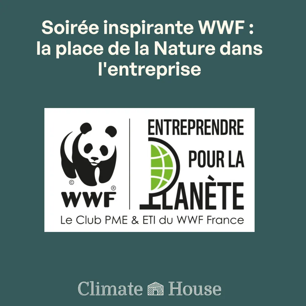Soirée inspirante WWF : la place de la Nature dans l'entreprise