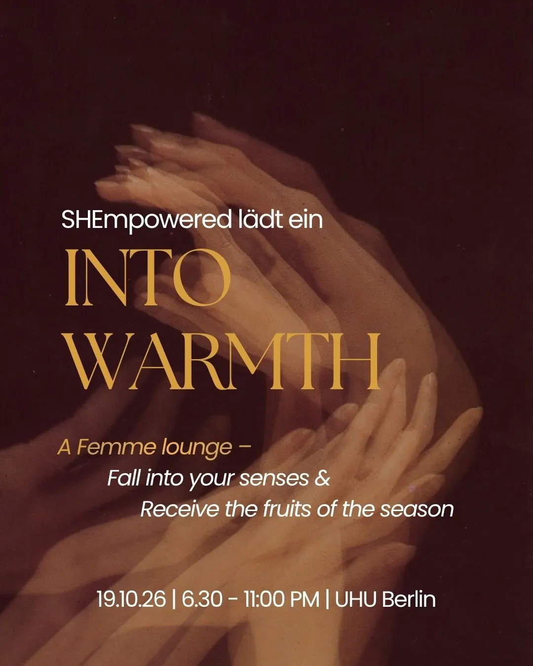 INTO WARMTH - a femme lounge to fall into your senses
