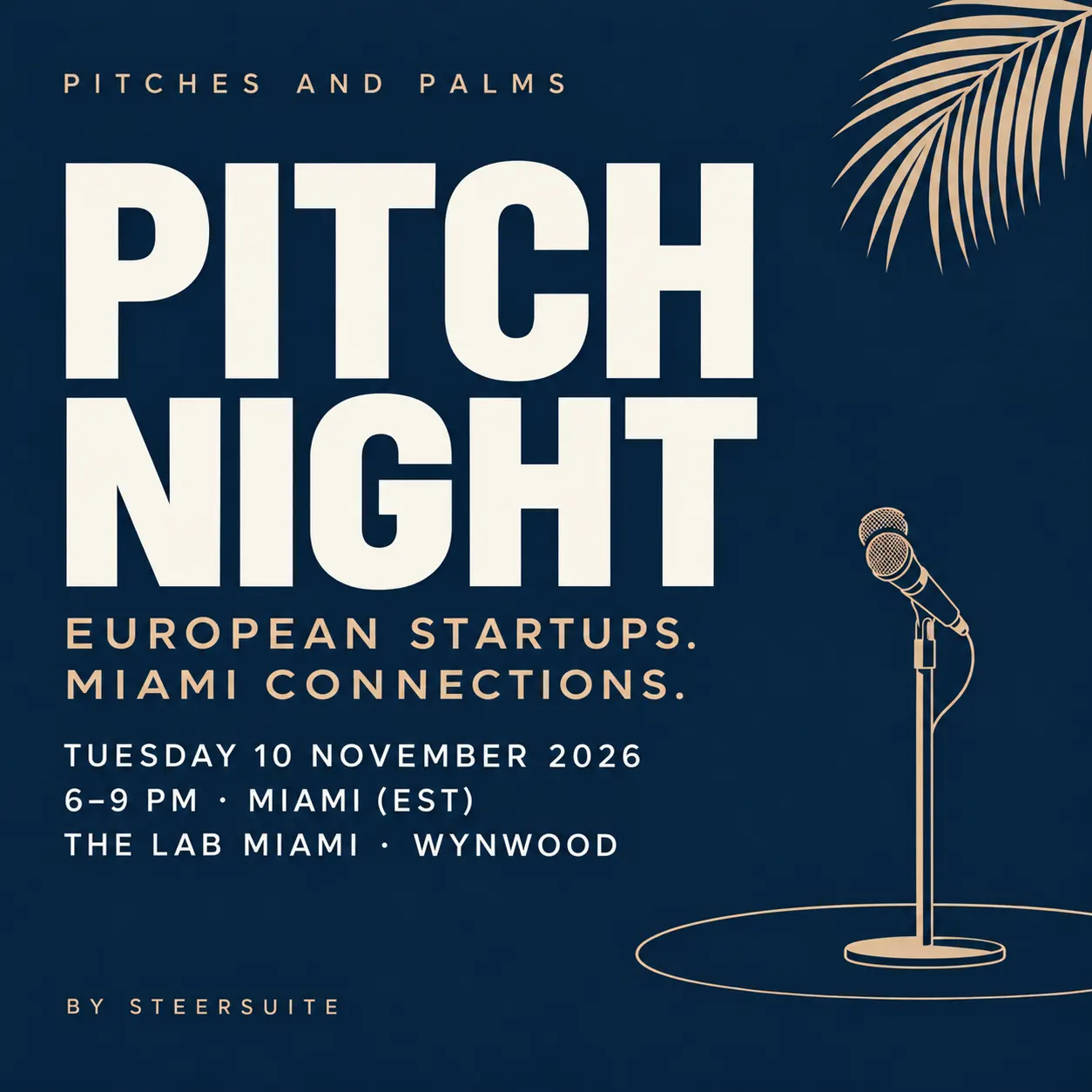 European Startups in Miami: Pitch Night