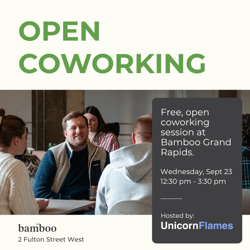 Open Coworking with Unicorn Flames