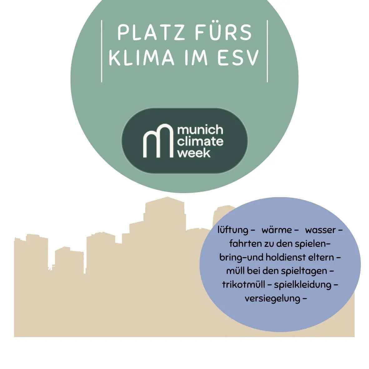 Platz fürs Klima beim ESV München