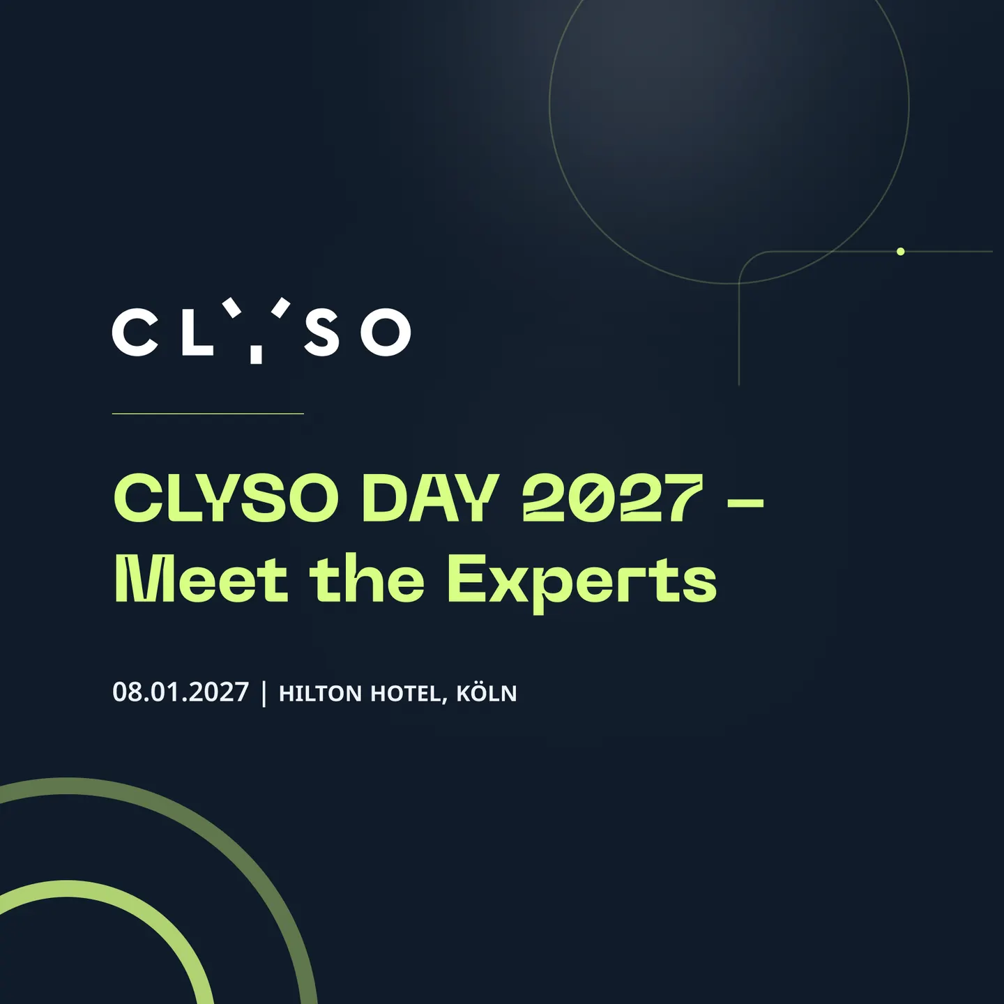 Meet the Experts : CLYSO DAY 2027