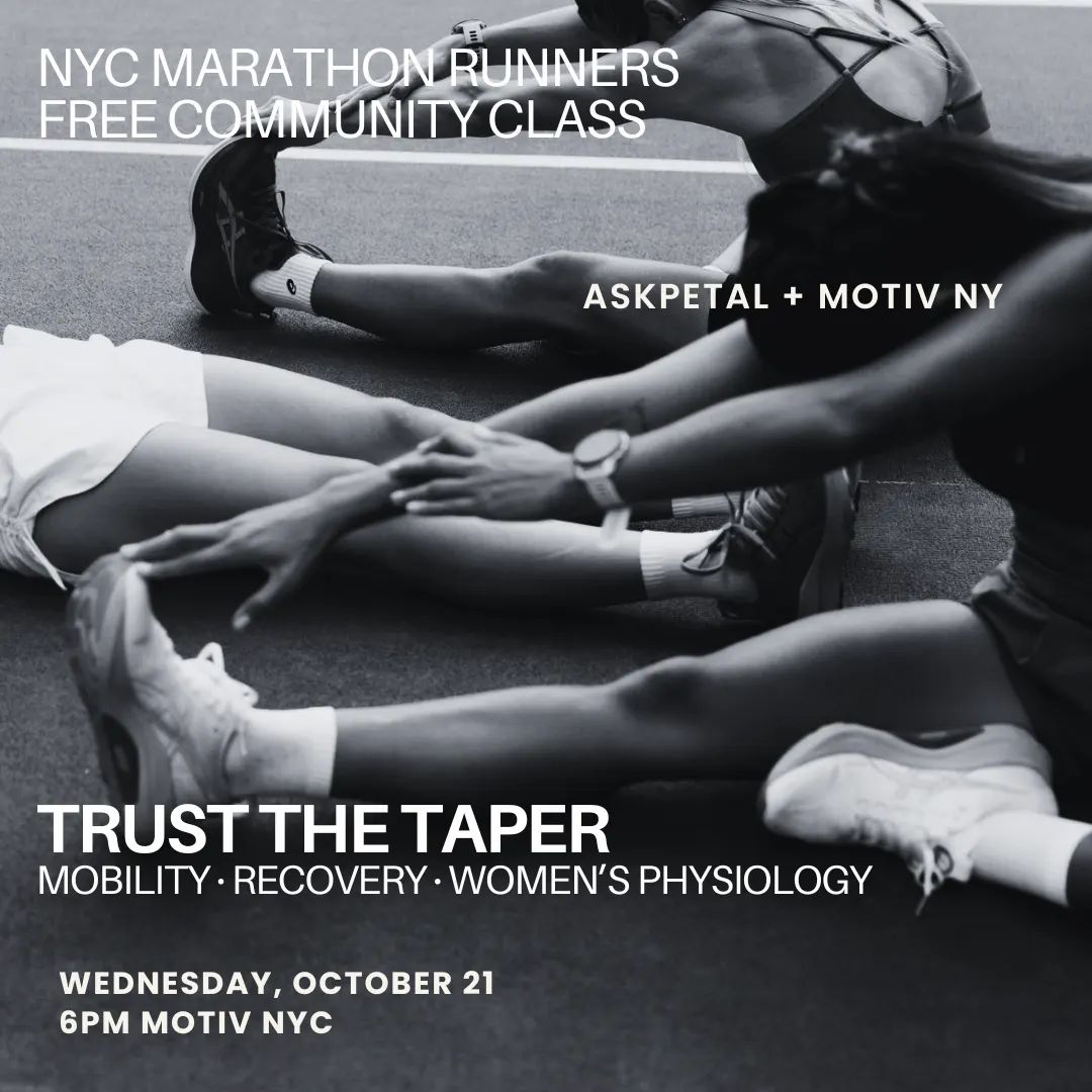 NYC Marathon Taper: Women’s Mobility + Recovery Community Class | AskPetal x MOTIV NY