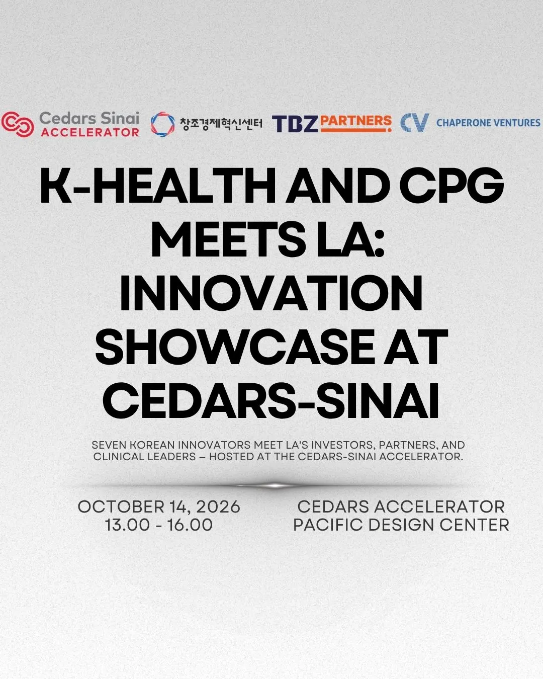 K-Health and Consumer Products Meets LA: Innovation Showcase at Cedars-Sinai