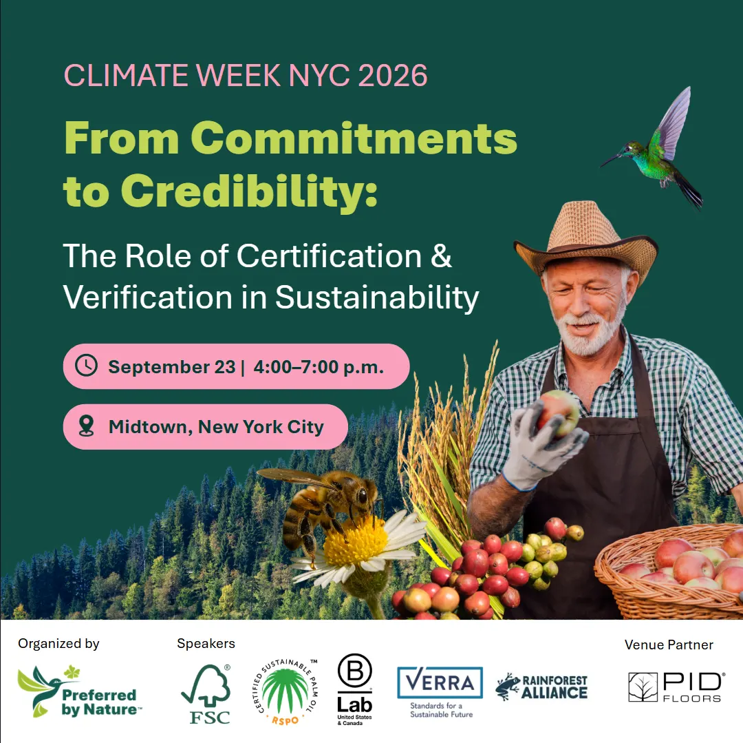 Climate Week NYC | From Commitments to Credibility: The Role of Certification & Verification in Sustainability
