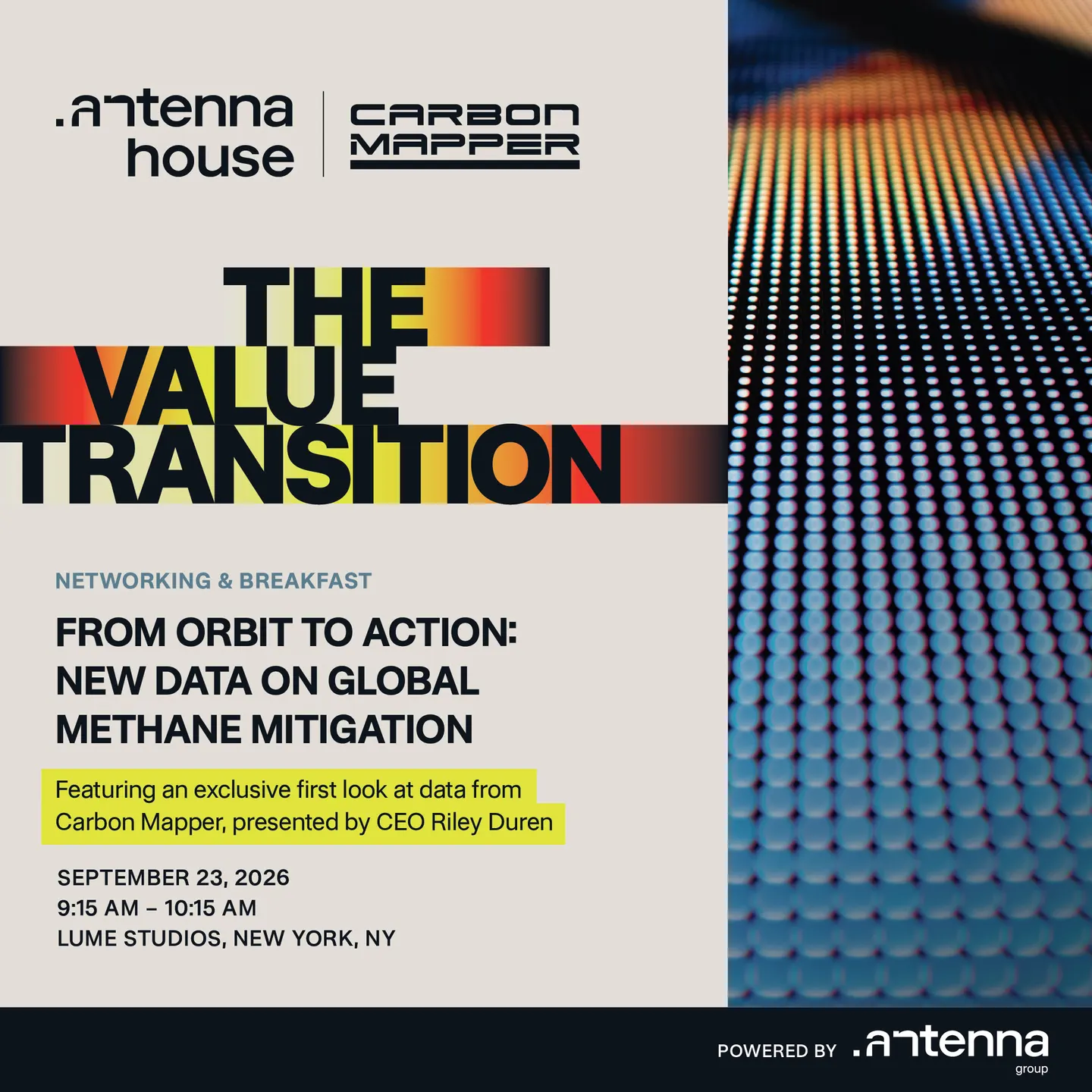From Orbit to Action: New Data on Global Methane Mitigation | Networking Breakfast