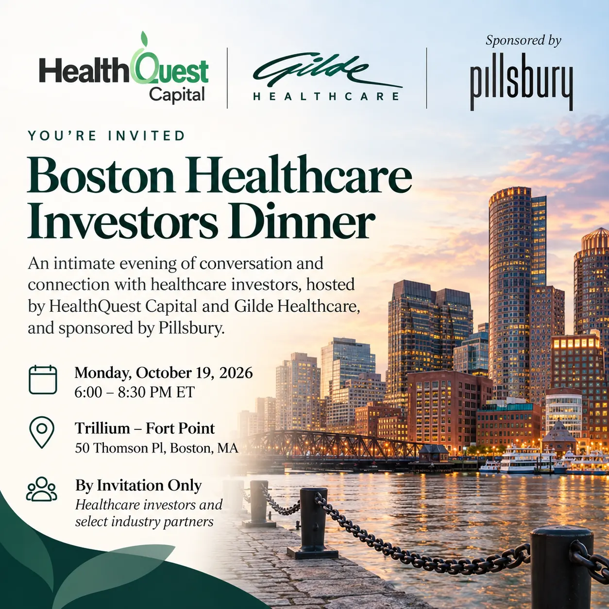 Boston Healthcare Investors Dinner