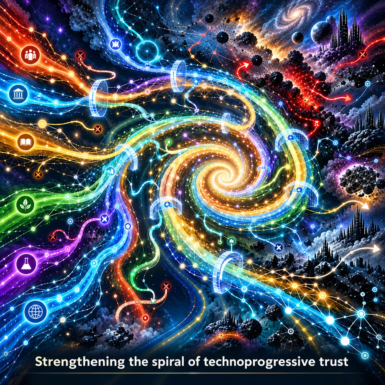 Strengthening the spiral of technoprogressive trust