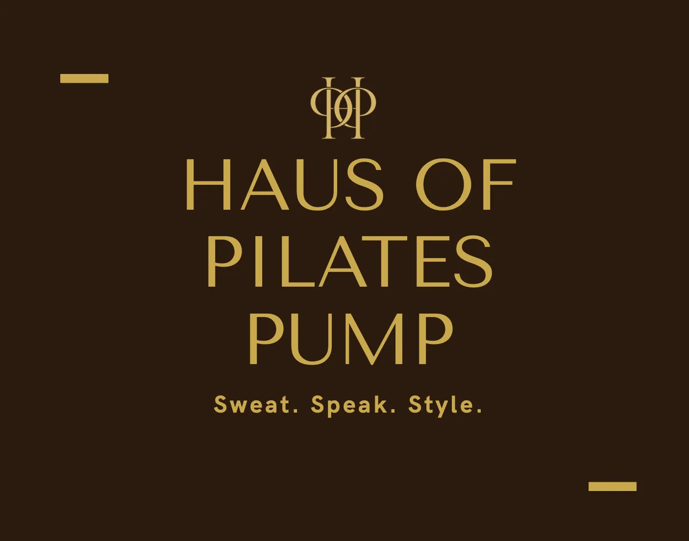 Sweat. Speak. Style.