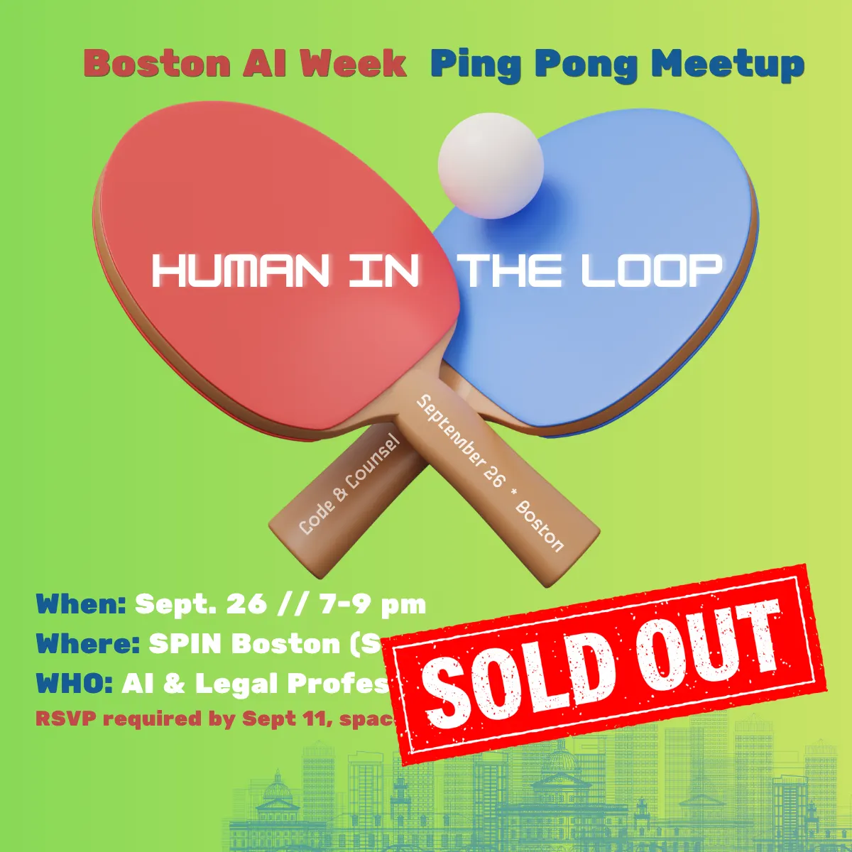 Code + Counsel's Human-in-the-Loop Ping Pong Meetup