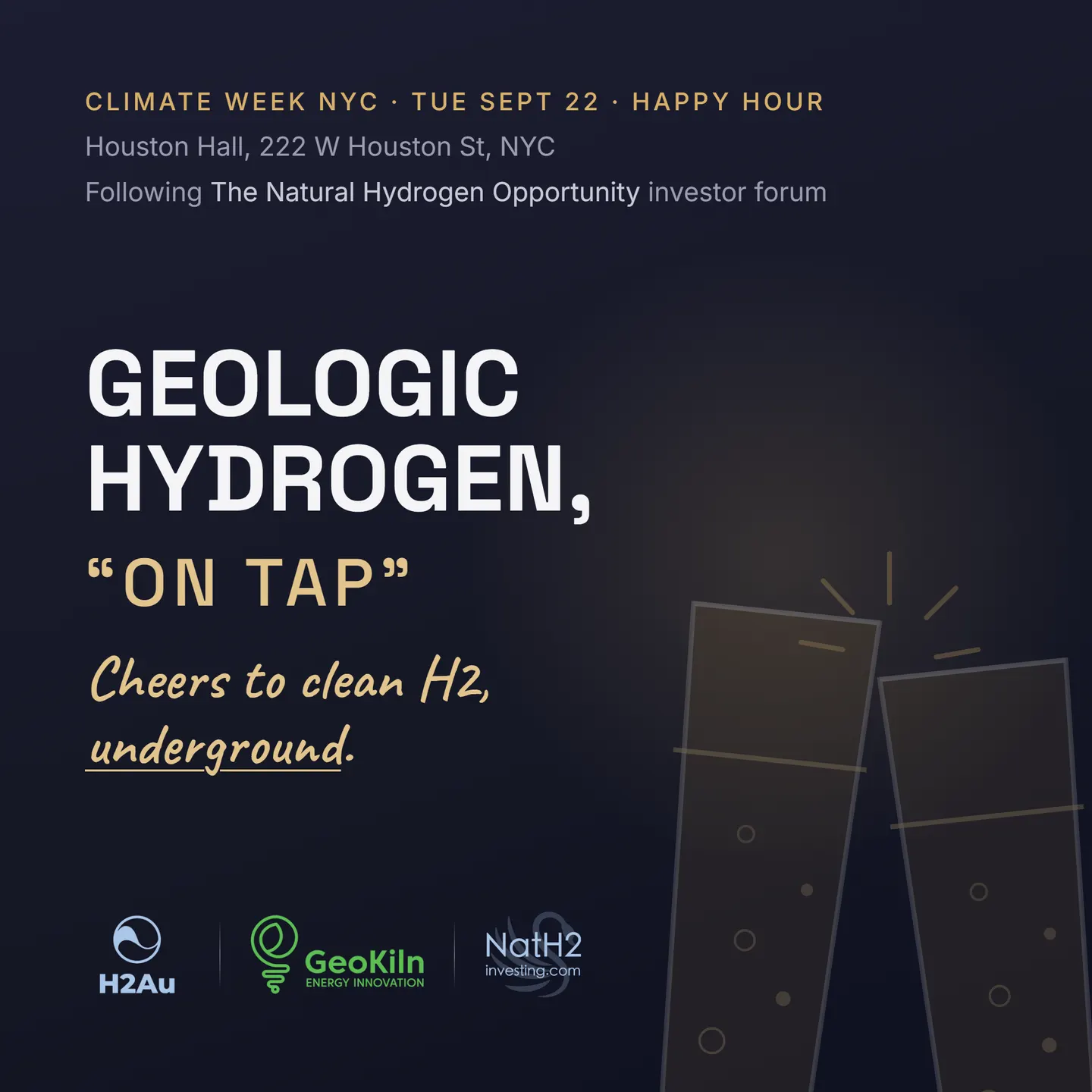 NYCW: Gold H2 on Tap - Happy Hour