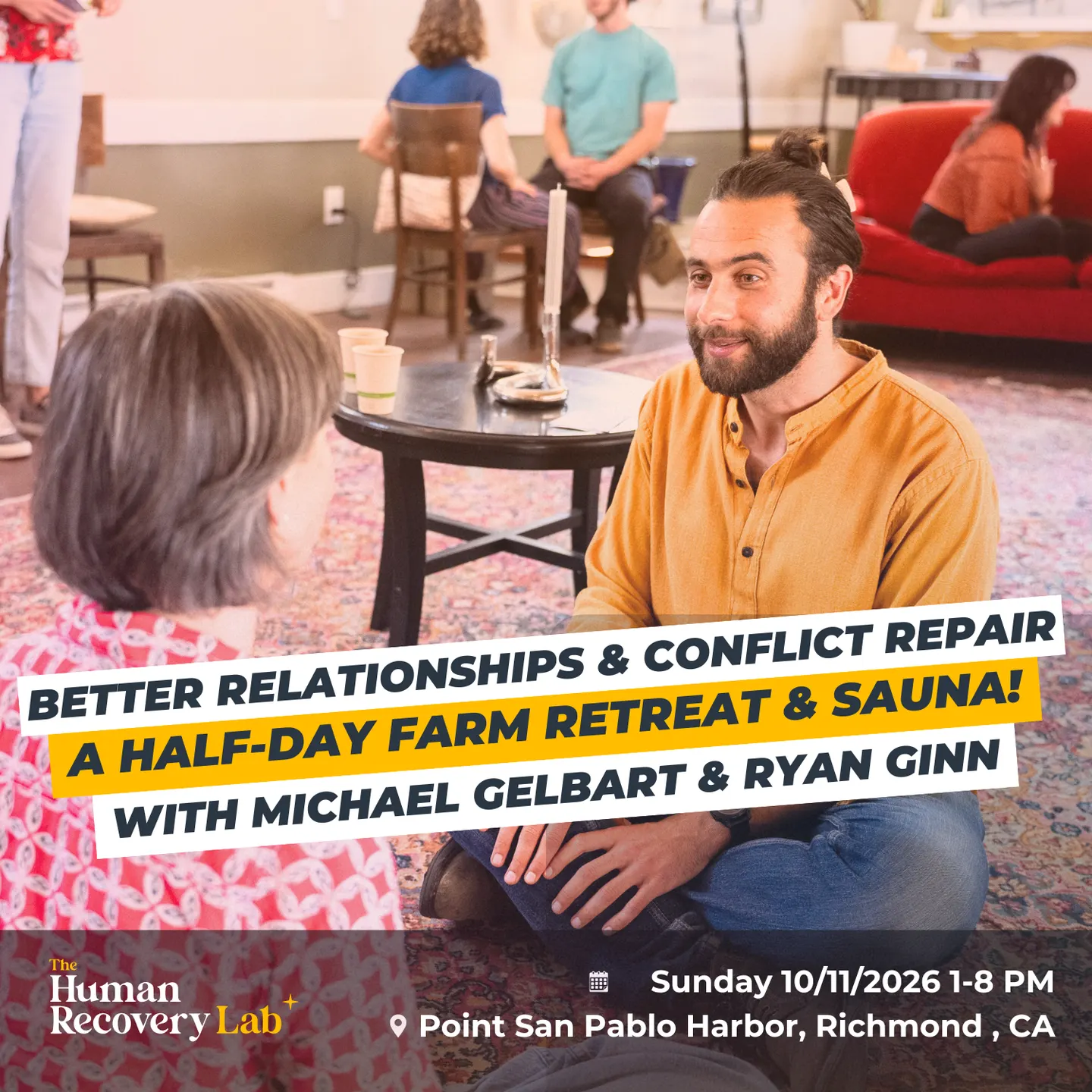 Half-day Retreat: Deeper Relationships, Conflict Repair & Sauna!