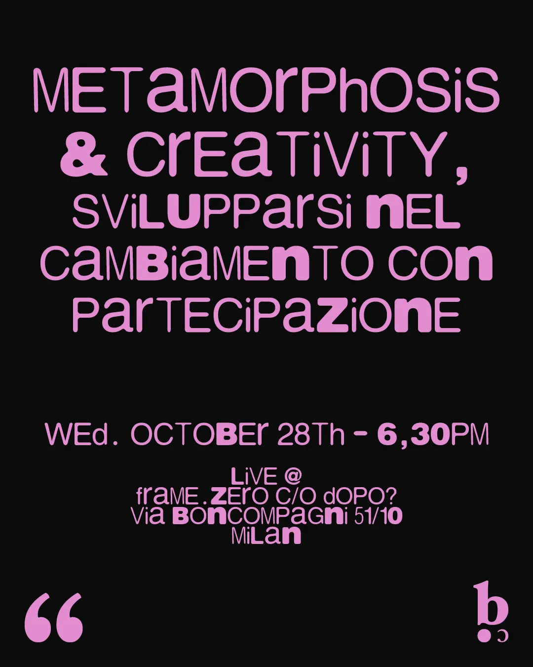 Metamorphosis & Creativity