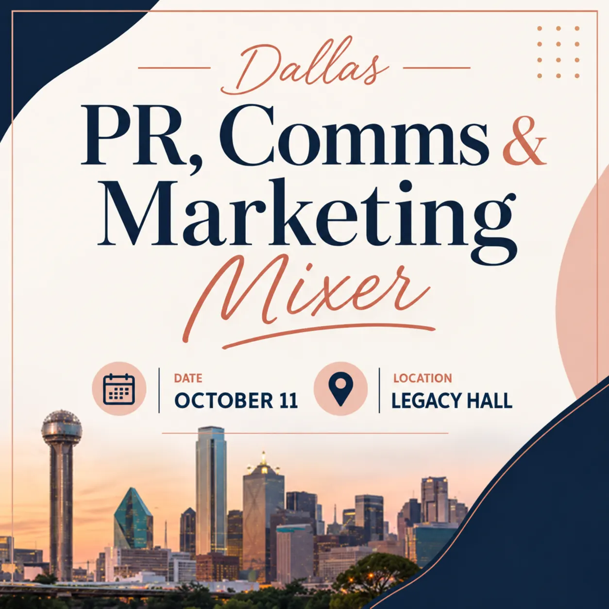 Dallas PR, Comms & Marketing Mixer
