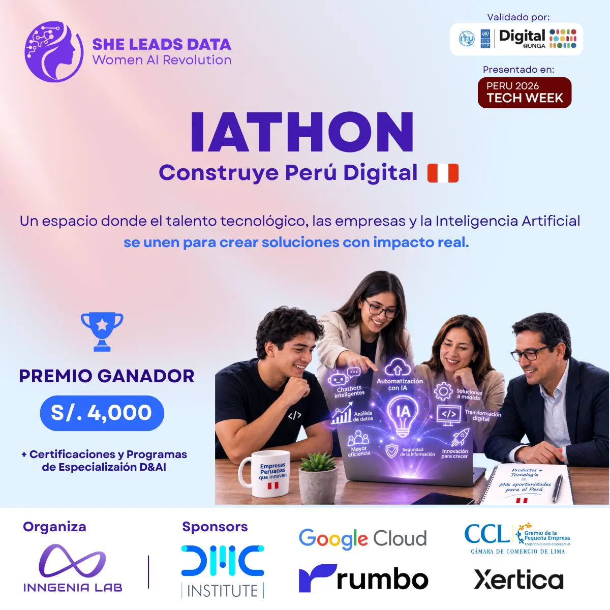 🚀 IAthon Construye Perú Digital 2026... Talento Tech y Pymes en acción 💪