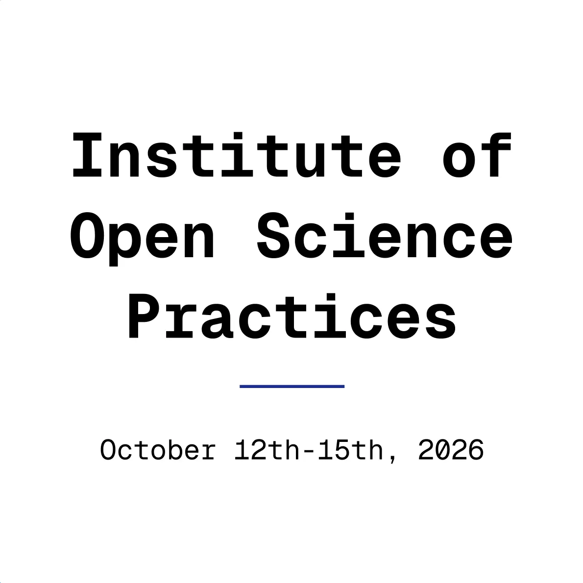The Institute of Open Science Practices