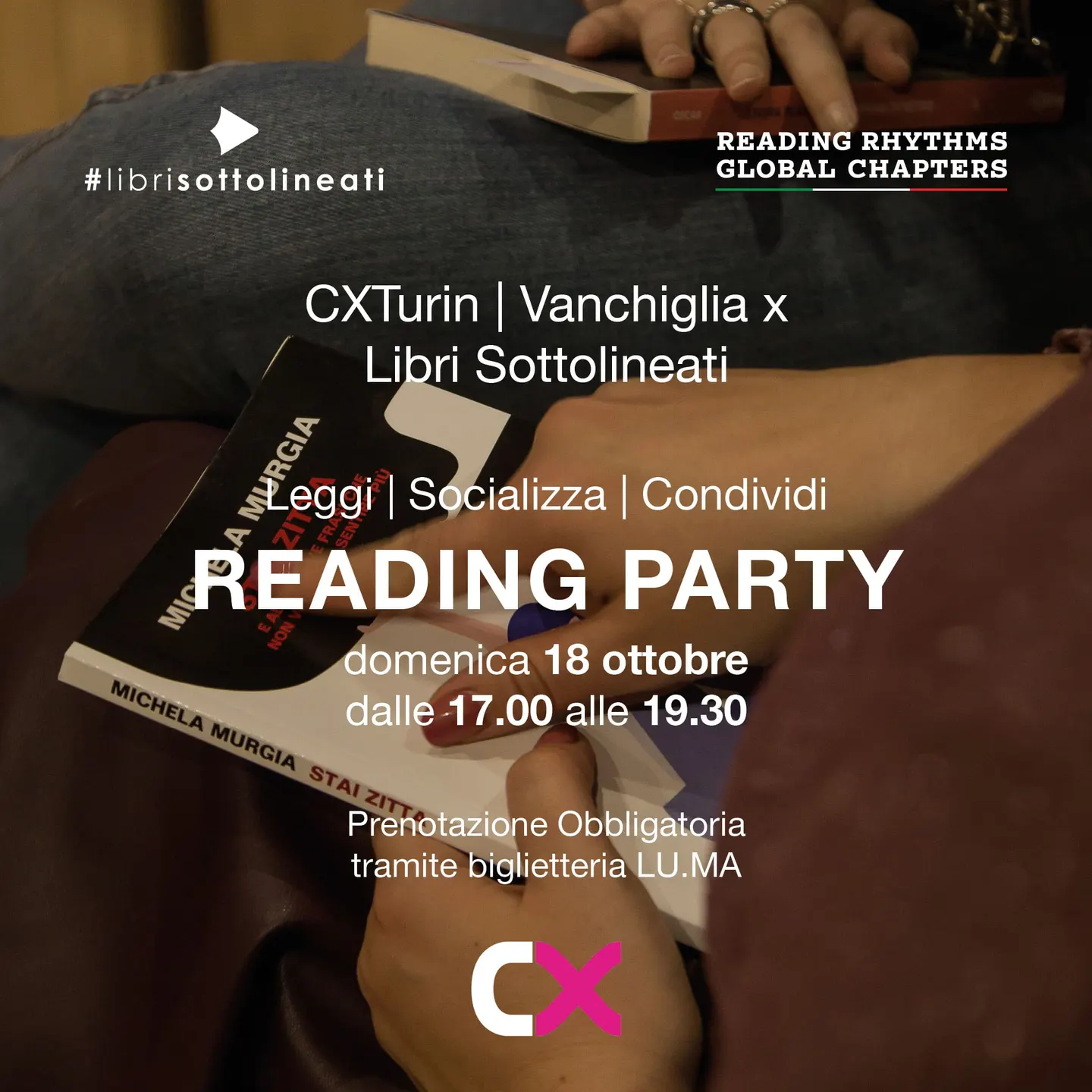 Reading Party Torino: domenica 18 ottobre