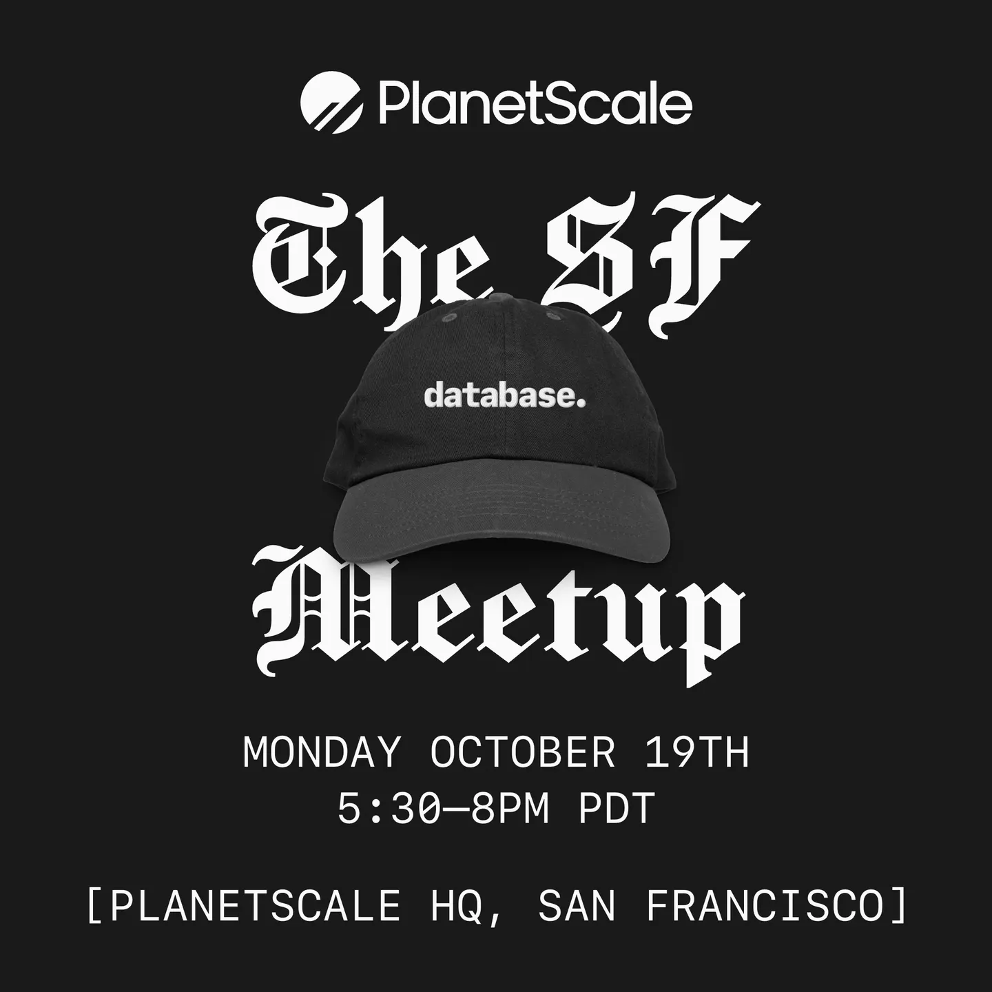 THE SF DATABASE MEETUP: October