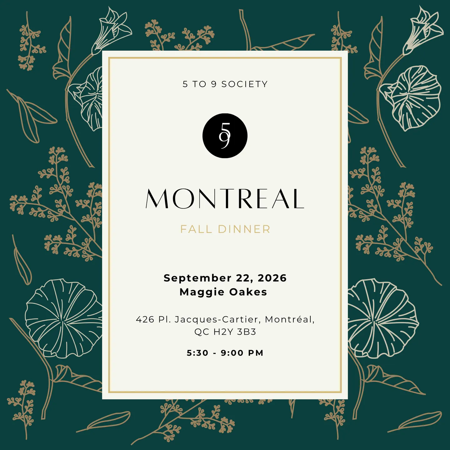 The Hiring Trust Problem | 5 to 9 Society Dinner - Montreal