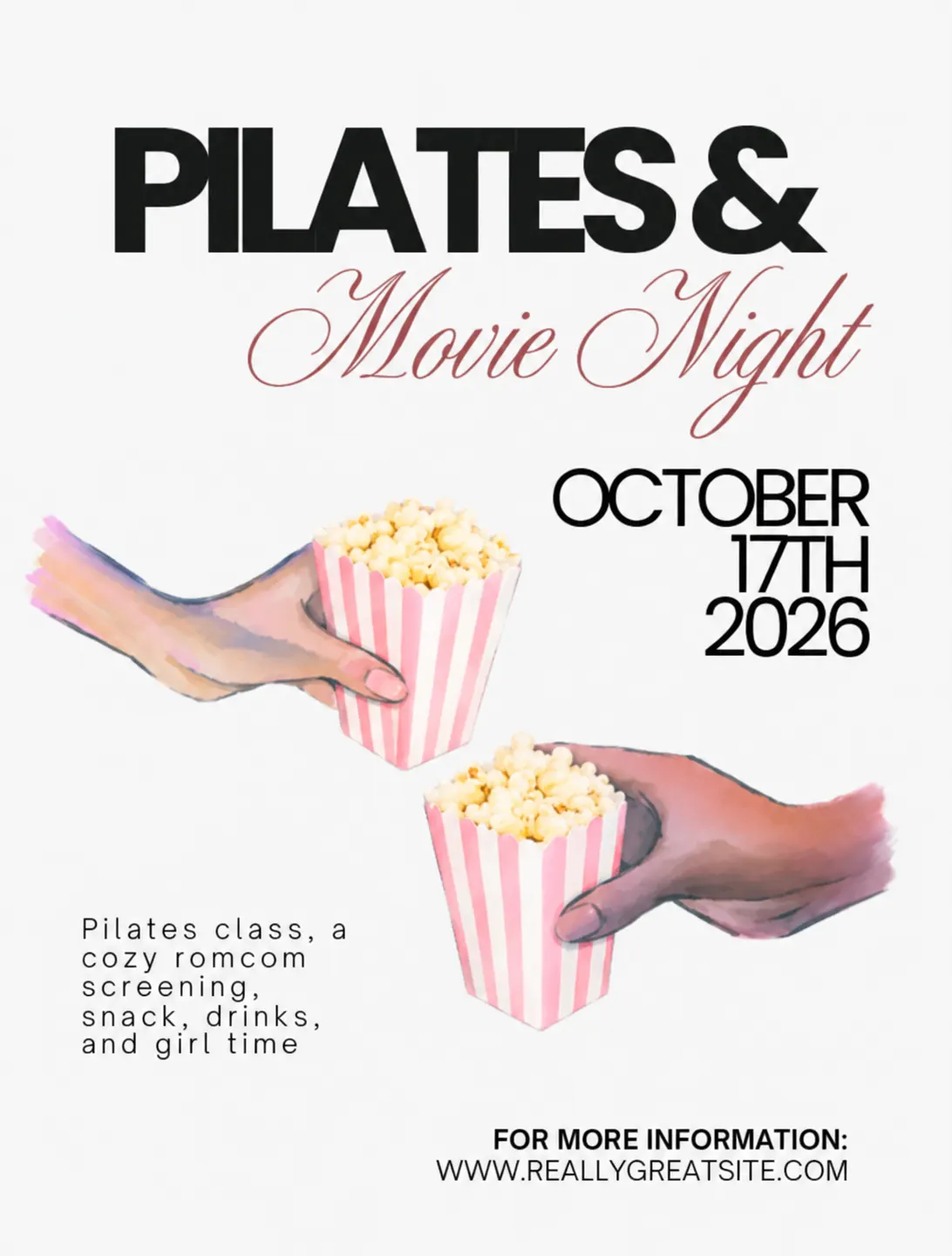 Pilates & Movie Night: October Edition