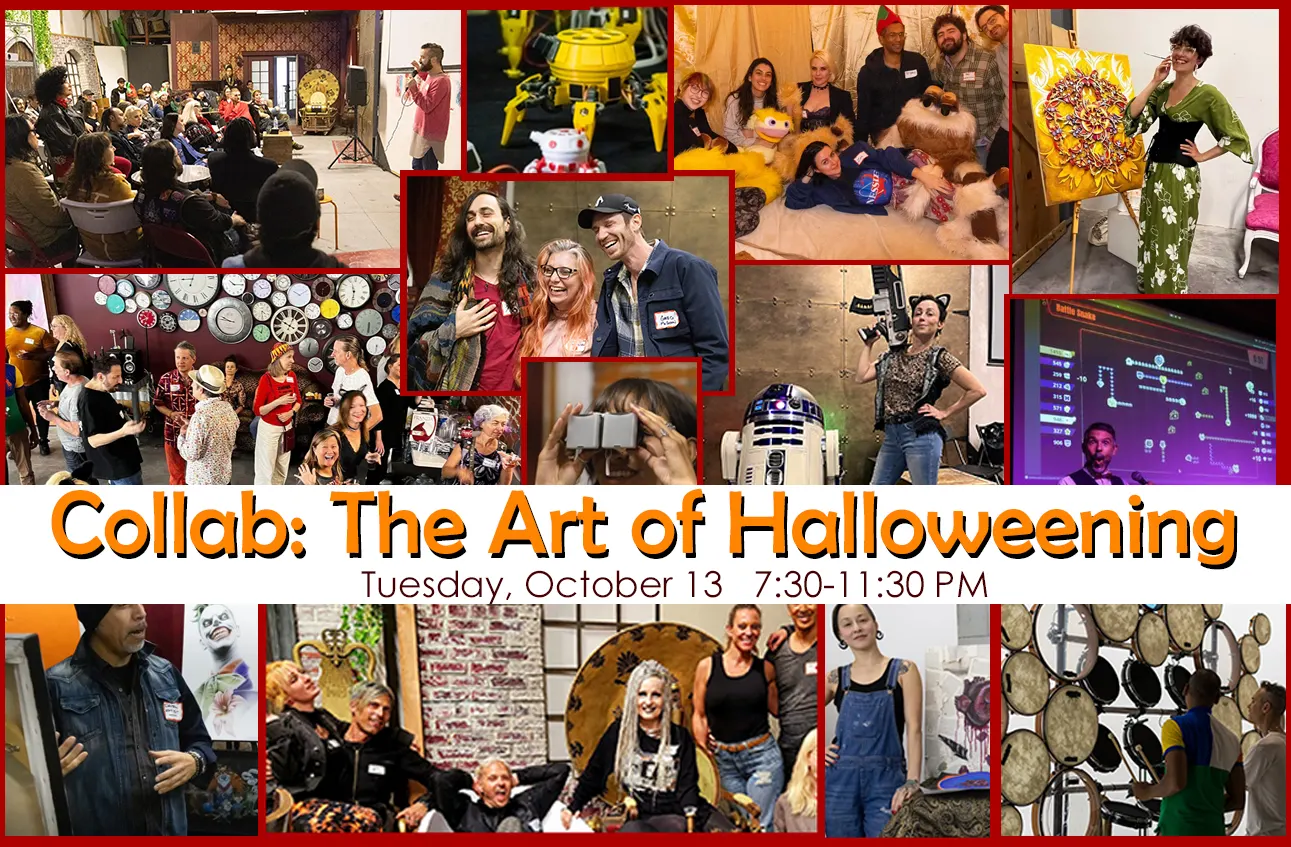 Collab for OCTOBER - LA's Best monthly Art Salon & Creative Networking Party!